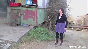 Shaved Pussy Of German Redhead Granny Gets Licked And Fucked In The Countryside