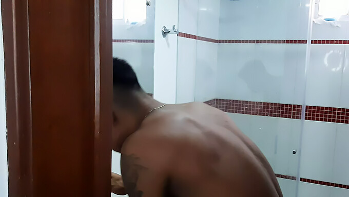 Colombian Teenager Enjoys A Steamy Shower Session With Her Stepbrother