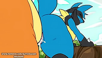 Porno Peludo Com Som E Fúria: Encontro Quente Com Charizard E Lucario