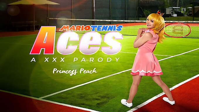 Blondinka Najstnica Lilly Bell Dobi Virtualno Resničnost Kot Princesa Peach V Xxx Parodiji