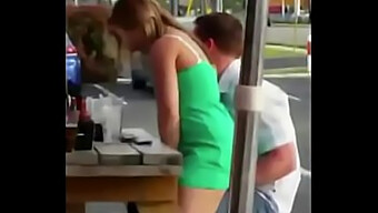 Couple Enjoys Public Sex In Restaurant With Spycam