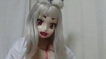 Japonská Líška V Kostýme Maskota