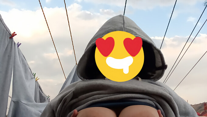 Big Tits And Close-Up Action In Public