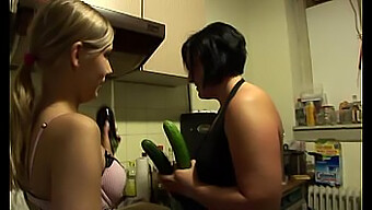 Amateur Babe Lena Nitro Enjoys A Vegetable-Themed Fingering Session