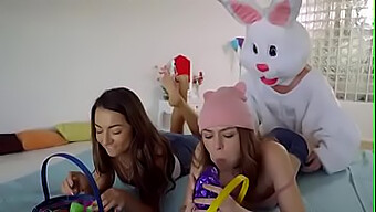 Bunny Lily Adams And Alex Blake Indulge In Easter Creampie Fun